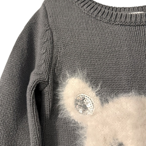 Gymboree gray bear knit sweater dress size 6. - Picture 4 of 7